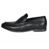 TSF Genuine Leather Casual/Formal Slip-On Shoes (Black)